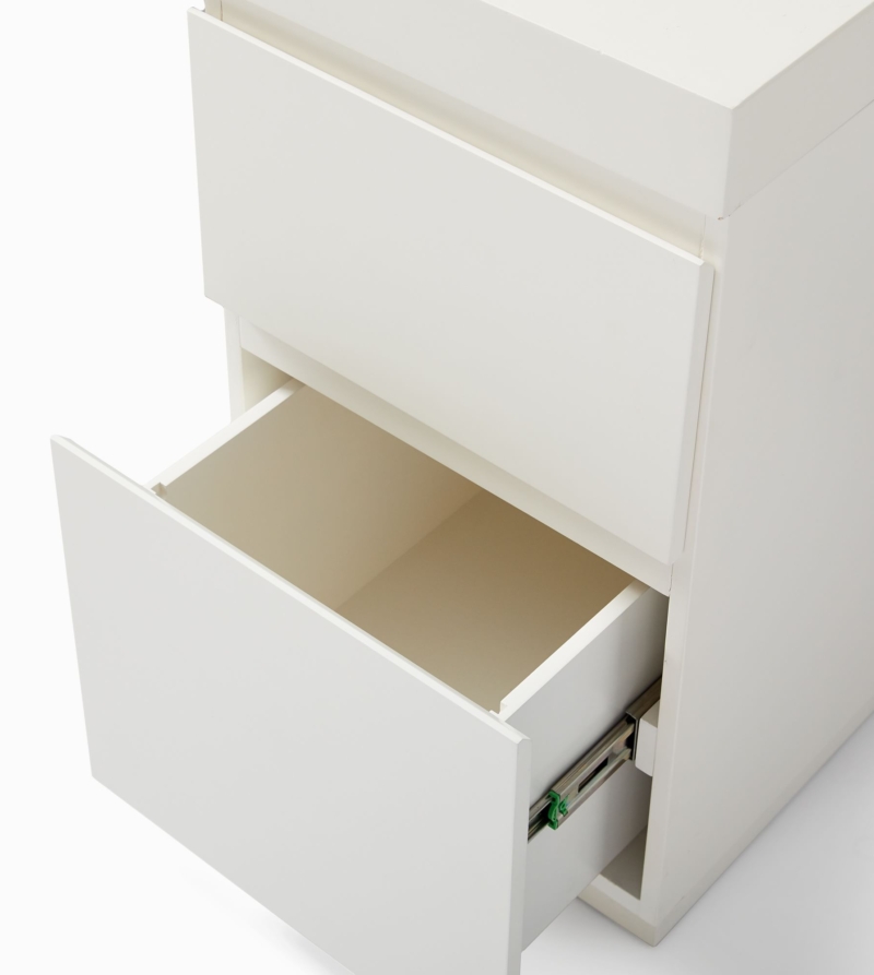 Brahmapur l Shaped Desk 2 Fil Cabinet Set