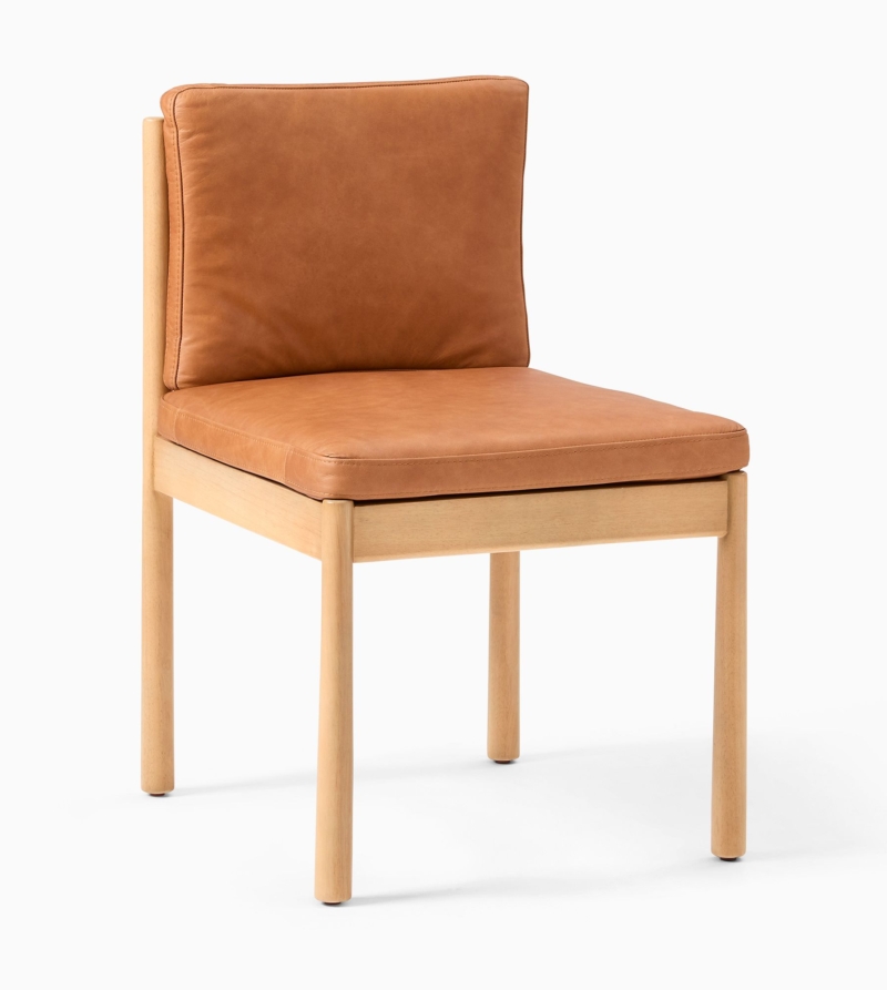 Pondicherry Leather Side Dining Chair